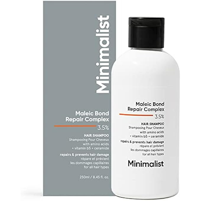 MINIMALIST MALEIC BOND REPAIR COMPLEX 3.5% HAIR SHAMPOO WITH CERAMIDE, COCONUT OIL & BETAINE | FOR DAMAGED & FRIZZY HAIR | FOR WOMEN & MEN | FOR ALL HAIR TYPES | 250 ML - Image 2