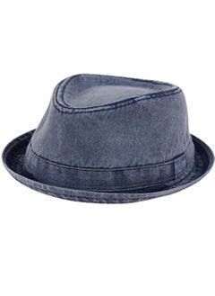 Epoch Men'S Casual Vintage Style Washed Cotton Fedora Hat (Us, Alpha, Small, Medium, Navy-F2232)  - Image 1