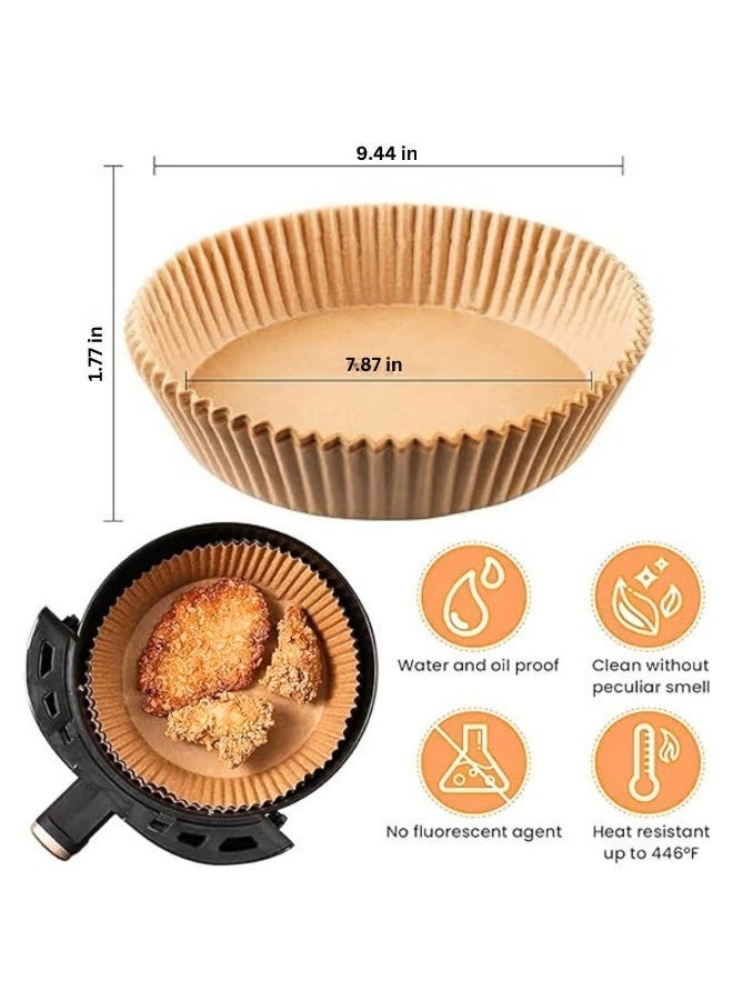 اي ار تي سي ورق المقلاة الهوائية و بطانة ورقية صالحة للطعام للاستعمال مرة واحدة للفرن و الميكروويف مقاوم للزيت غير لاصق للخبز والتحميص، شكل دائري من ARTC - Image 2