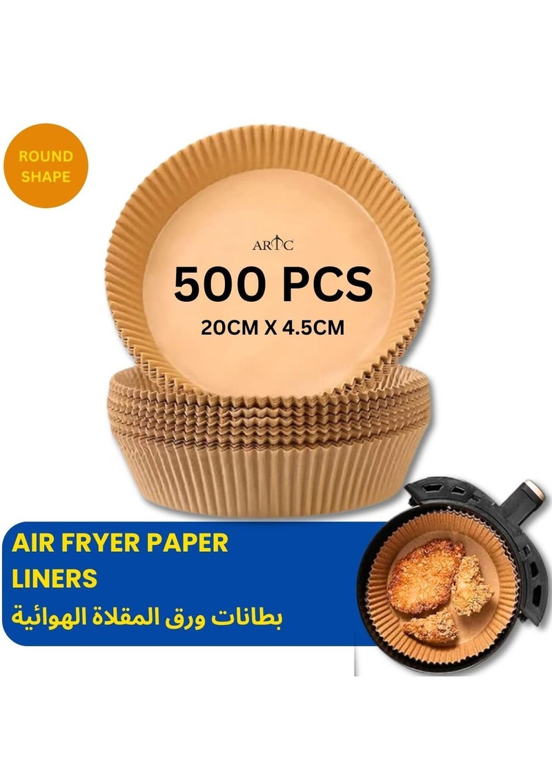 ARTC ARTC Air Fryer Disposable Food Grade Paper Liner And  Non-Stick Oil Resistant Microwave And Oven Parchment For Baking And Roasting Round Shape 20cm  - Image 5