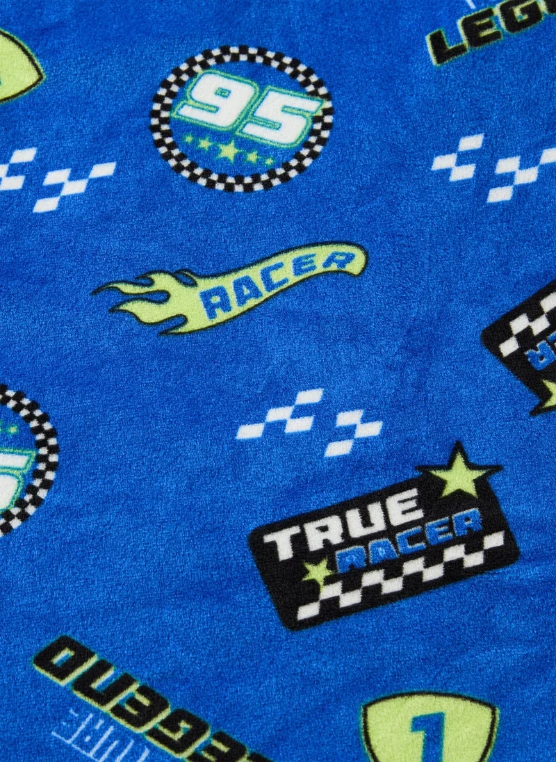 ماتلان طقم بيجاما صوف أزرق للأولاد رياضة السيارات