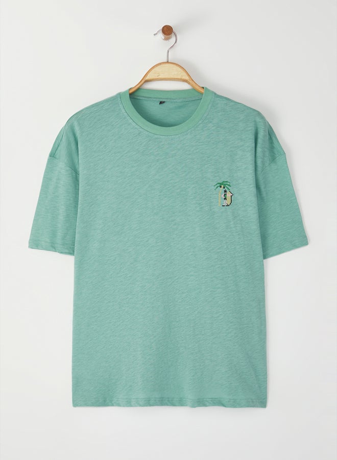 trendyol Men's Mint T-shirt - Image 2