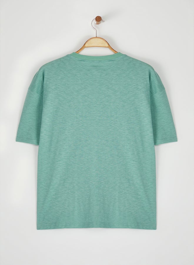 trendyol Men's Mint T-shirt - Image 3