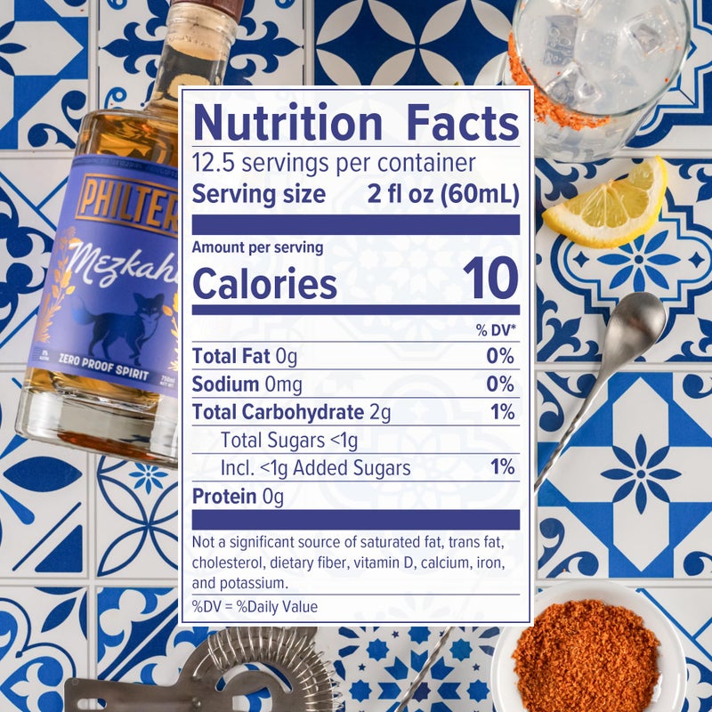 Philters Non-Alcoholic Mezkahl, Zero Proof Mezcal Spirit, Alternative Drink Made in USA, All Natural Flavors, 25 Fl Oz - Image 2