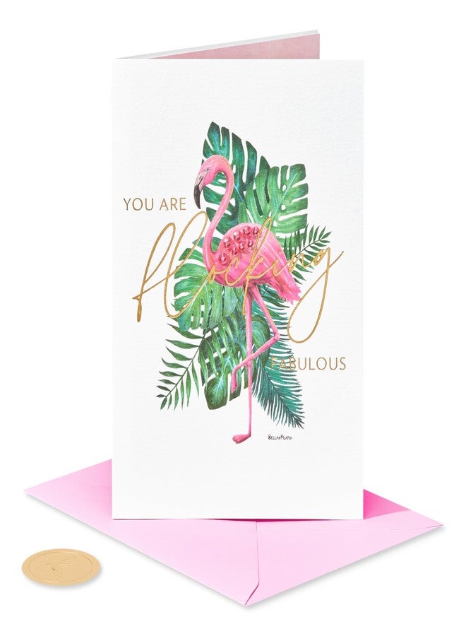 Papyrus Blank Card for Her - Designed by Bella Pilar (Flocking Fabulous) - Image 4