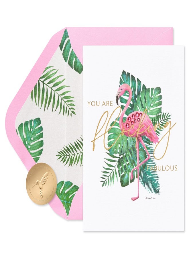 Papyrus Blank Card for Her - Designed by Bella Pilar (Flocking Fabulous) - Image 1