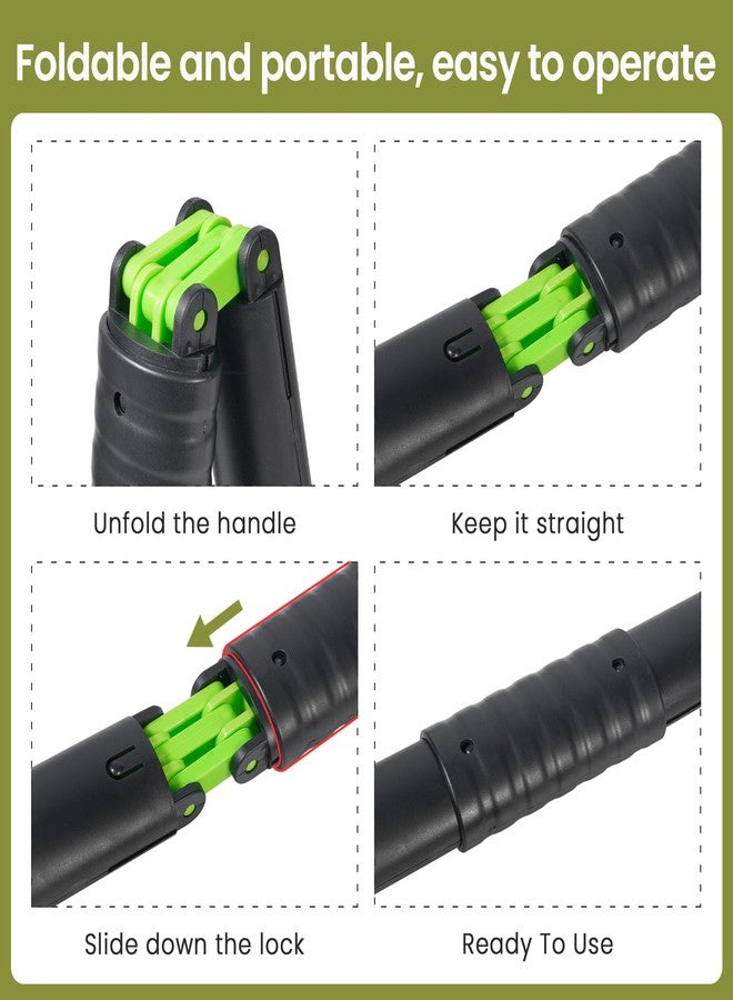 NYEONHRT 28 Inch Handle Dog Pooper Scooper Portable with Bag Attachment, One Handed Foldable Design, Includes 120 Biodegradable Waste Bags and Dispenser for Grass Yard Gravel Cleanup - Image 5