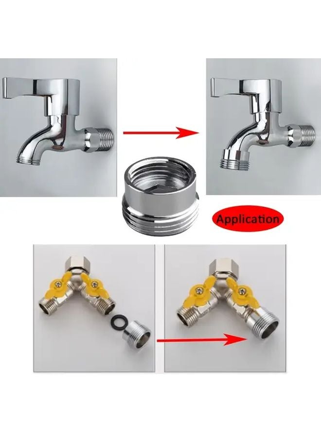 2pcs Brass Faucet Aerator Adapter G1 2 Male To G3 4 Female For Washing Machine Dishwasher - Image 3