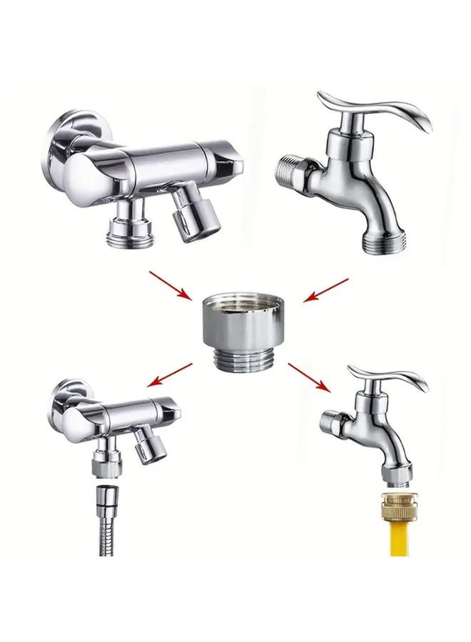 2pcs Brass Faucet Aerator Adapter G1 2 Male To G3 4 Female For Washing Machine Dishwasher - Image 4