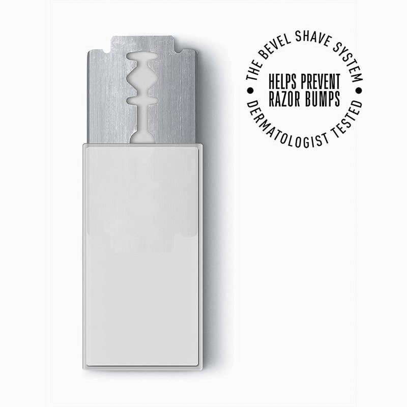 Bevel شفرات حلاقة بيفل الآمنة بديلة 20 حبة، شفرات حلاقة مزدوجة الحافة للرجال لمنع ظهور نتوءات الحلاقة وتهيج البشرة، إعادة تعبئة شفرات حلاقة أحادية (قد يختلف التعبئة) - Image 5