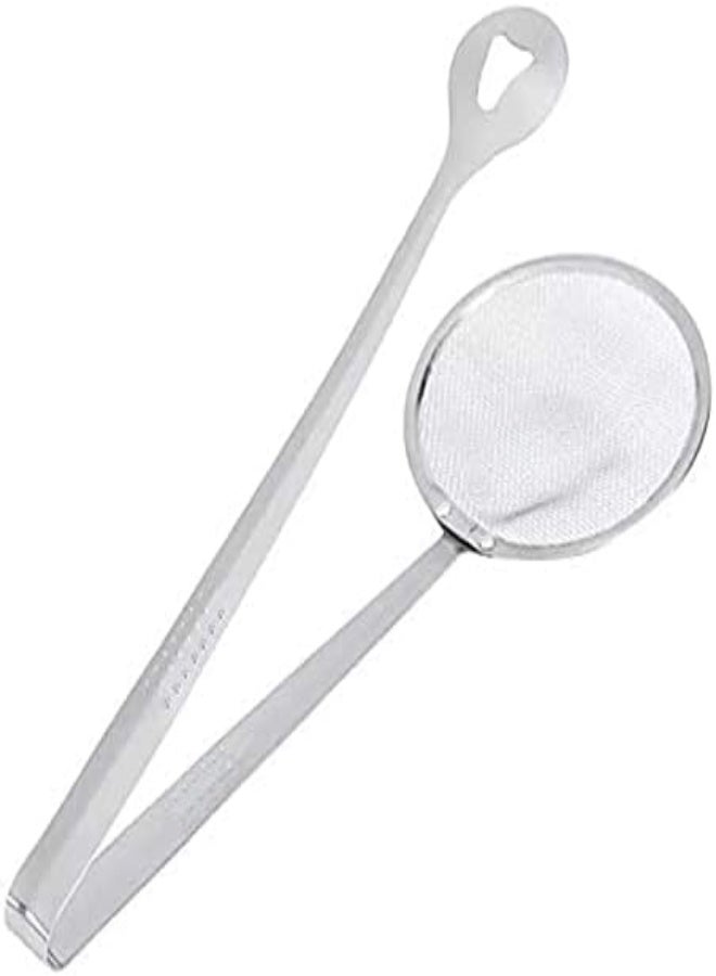 AKDC 1Pc Kichen Steel Food Clip Snack Fryer Strainer Fried Tong Frying Mesh Colander Filter Oil Drainer Bbq Buffet - Image 2