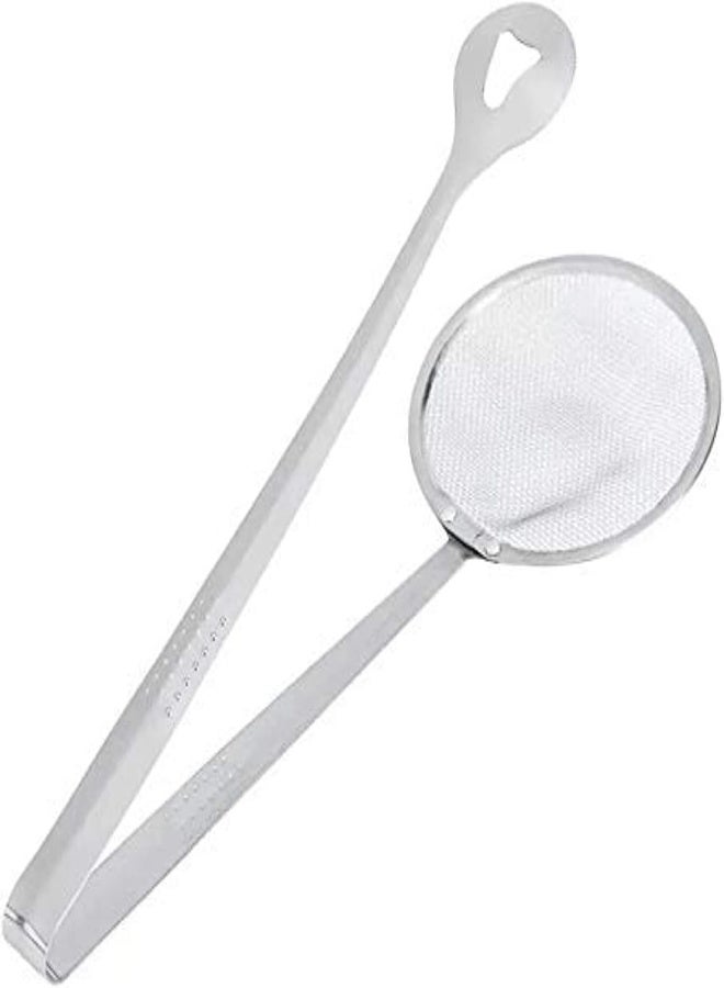 AKDC 1Pc Kichen Steel Food Clip Snack Fryer Strainer Fried Tong Frying Mesh Colander Filter Oil Drainer Bbq Buffet - Image 3