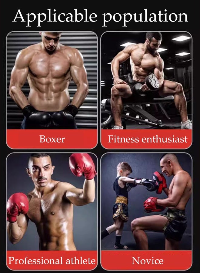 DUNISO كرة رد الفعل للملاكمة، كرة سرعة الملاكمة، معدات كرة الملاكمة المحمولة، مع 3 مستويات صعوبة لكرة الملاكمة وعصابة رأس، لتحسين سرعة رد الفعل وتدريب تنسيق اليد والعين - Image 4