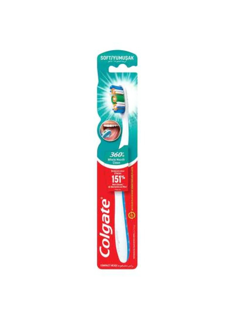 Colgate 360 Whole Mouth Clean Soft Toothbrush