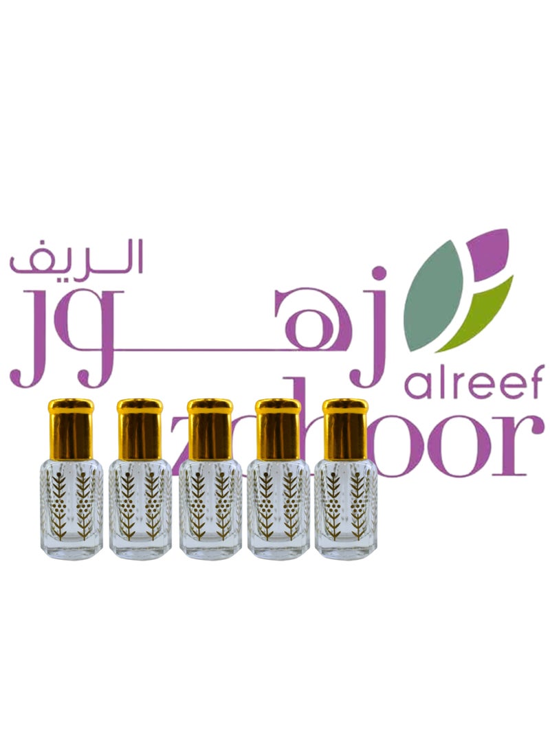 5 Pieces Natural Zohoor Alreef Fragrance Perfume Oil 6 Ml - pzsku/Z71D5B4A9097FA21B06EFZ/45/_/1670539149/53cb19dc-ef48-4e30-bcfa-0474e3bc9c4f