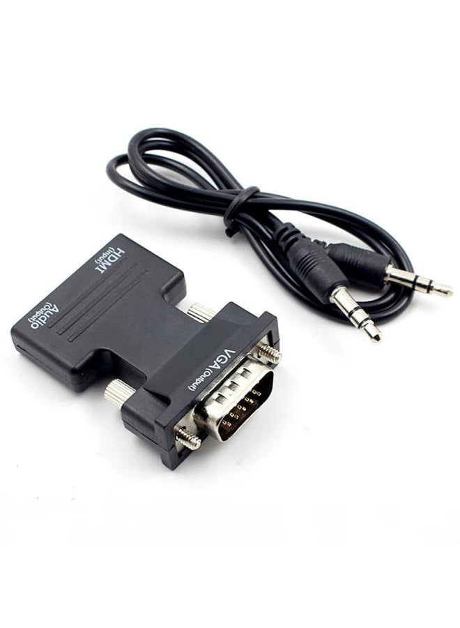 Digital Computer Adapter Card Converter Cable For Laptop Desktop Pc Usb 3.0 To Sata Iii 6gbps High-speed Data Transfer-Color:VGA To HDMI Bag Black  - Image 2