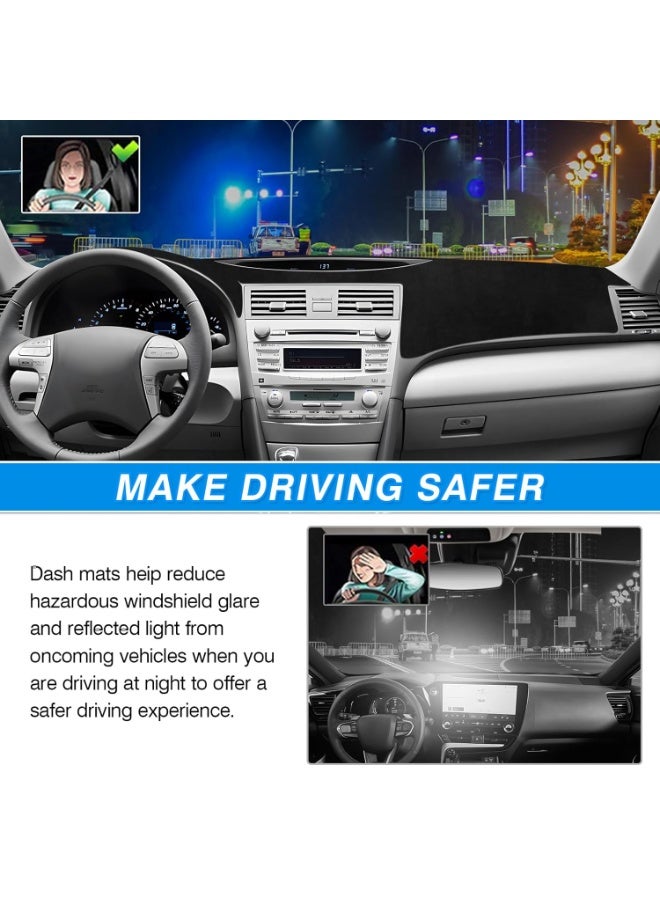 KGL BROSISS Dashboard Cover Mat for Toyota Camry 2007–2011 – Anti-Slip Dash Mat Protector, UV Heat Shield, Sunlight Glare Reduction Pad - Image 3