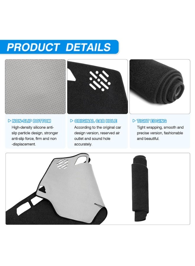 KGL BROSISS Dashboard Cover Mat for Toyota Camry 2007–2011 – Anti-Slip Dash Mat Protector, UV Heat Shield, Sunlight Glare Reduction Pad - Image 5