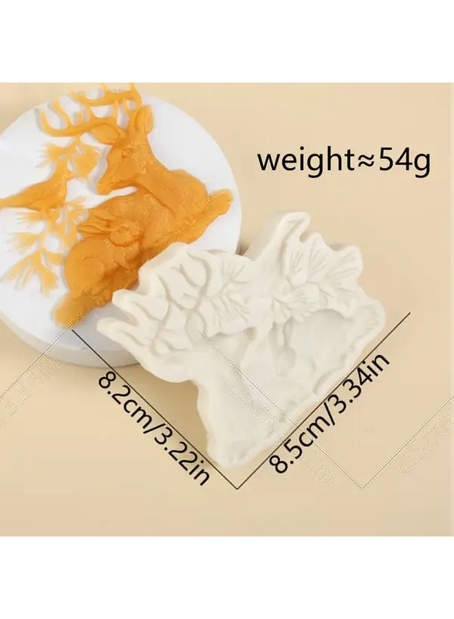 Reindeer And Bird Silicone Mold Y 122 For Baking Resin Crafts - Image 3