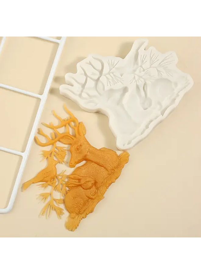 Reindeer And Bird Silicone Mold Y 122 For Baking Resin Crafts - Image 2