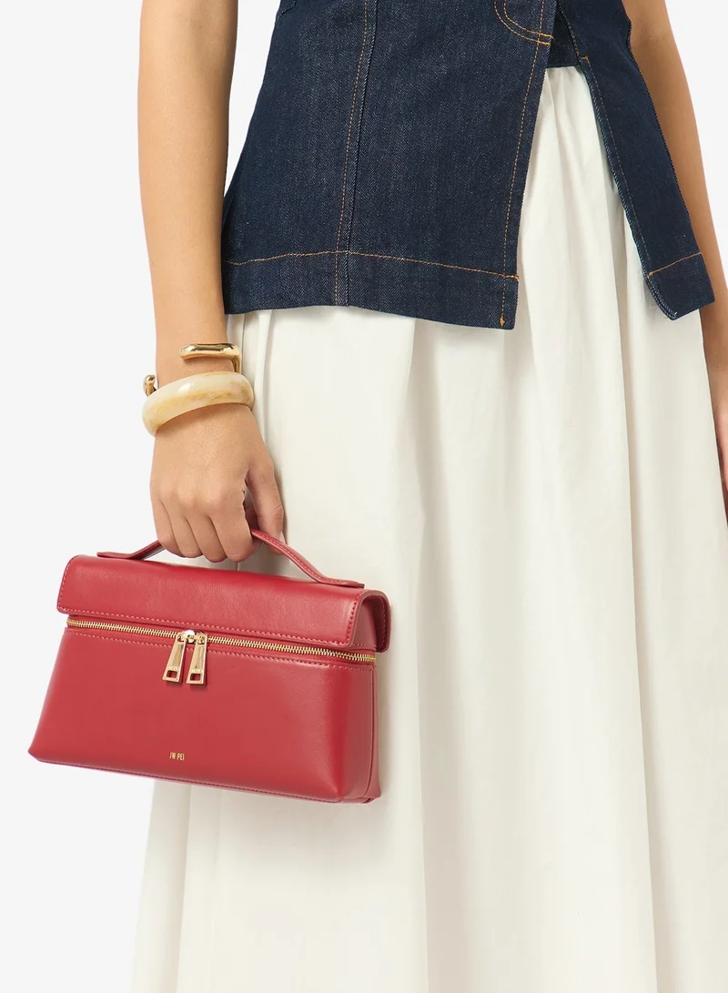 Jw Pei claret Thea Top Handle Vanity Bag for Women | Best Price UAE