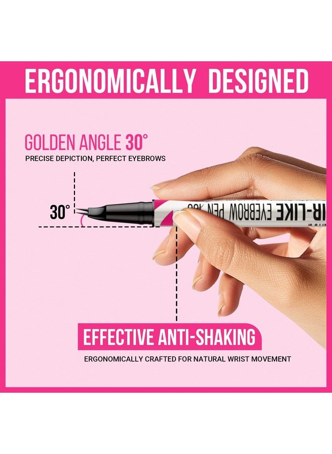 iMethod - iMethod Curved Eyebrow Pen - Eyebrow Pencil 2-in-1 Dual-Ended Eyebrow Pen with Curved Tip and Precise Brush-Tip, Microblading Eyebrow Pen for Natural Hair-Like Brows, Long Lasting, Dark Brown - Image 1
