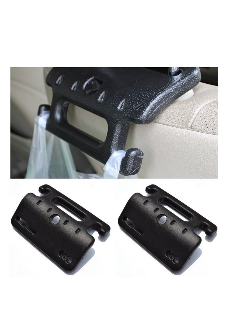 Car Seat Headrest Hook Multifunctional Back Seat Headrest Grab Handle Hanger Storage Organizers for Purse Coat Grocery Handbag Interior Accessories Universal for Car Truck SUV (2 Pack) - Image 1