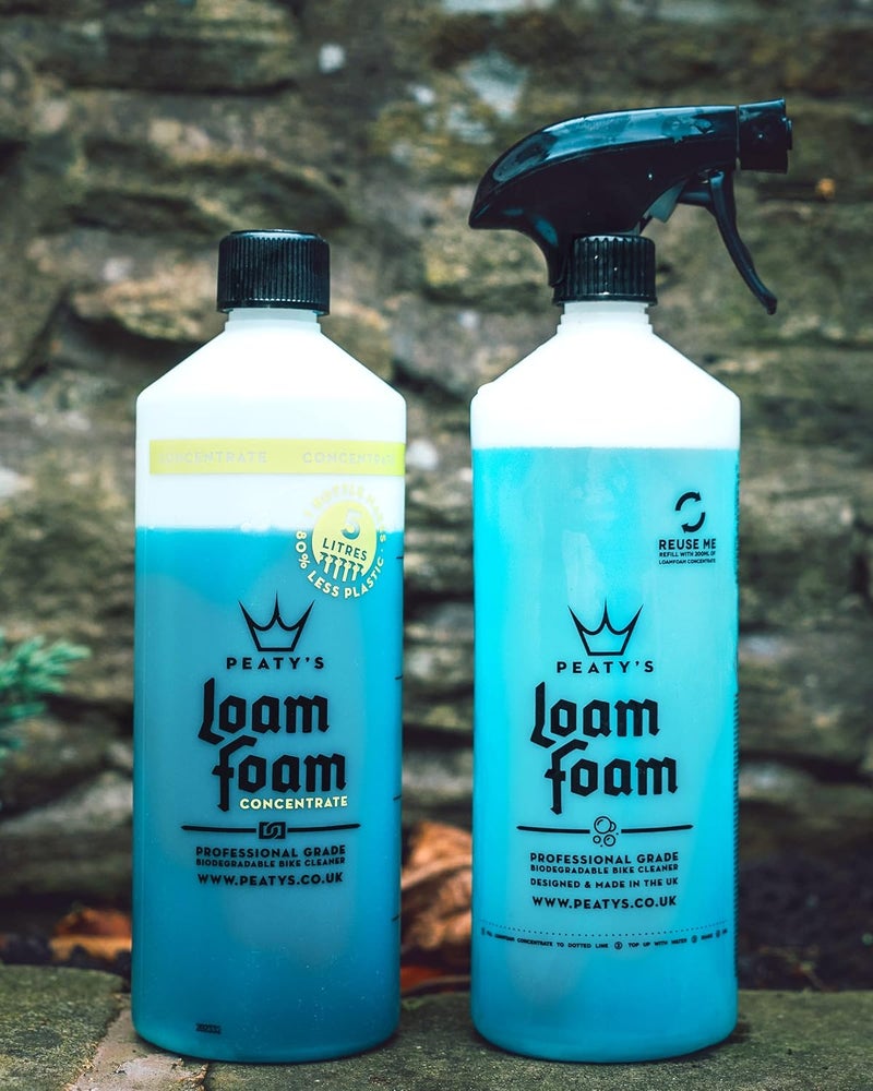 Peaty's Loam Foam Bicycle Cleaning Kit - Biodegradable Starter Pack with 1L Cleaner & 1L Concentrate - Image 4