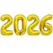 BBPOOL Gold 2026 Balloons 40 Inch 2026 Number Balloon Foil New Year Balloon Numbers for New Years Eve Party Graduation Party Decoration - Image 2