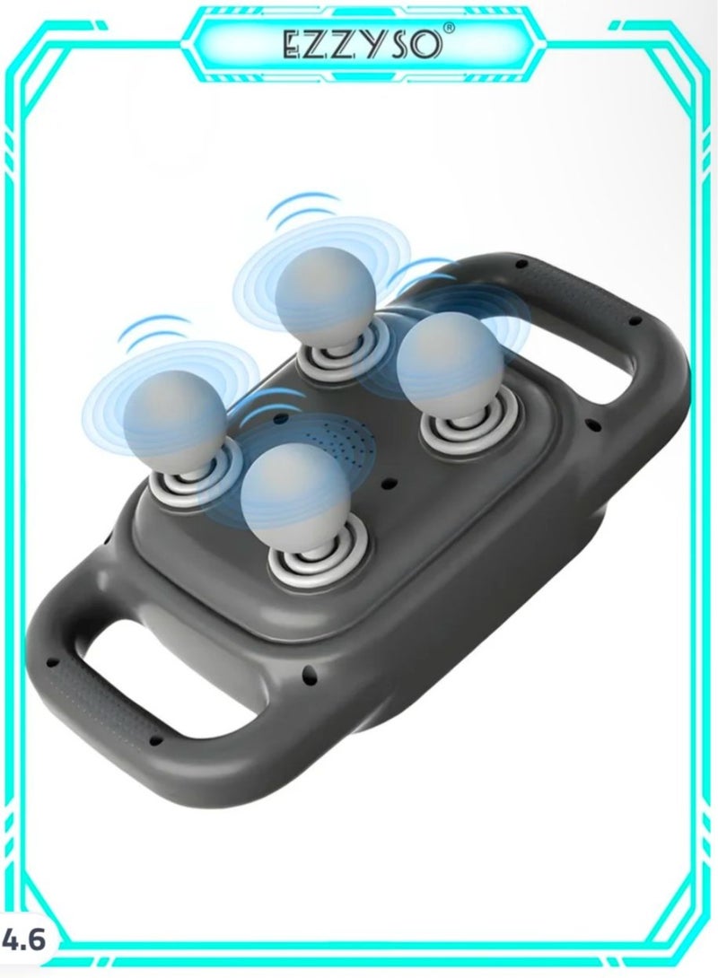  BOUNDS Deep Tissue Massager Percussion Back Massager Handheld Four Heads Massager Gun for Athletes Myofascial Gun for Body Pain Relief - Image 1