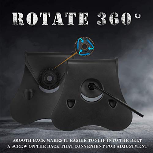 CYTAC OWB Holster for Taurus G2 G2C G2S G3 G3C G3X G3XL TX22 Compact, Optics Cut & Red Dot Sight Ready(No Laser), Right Handed - Image 5