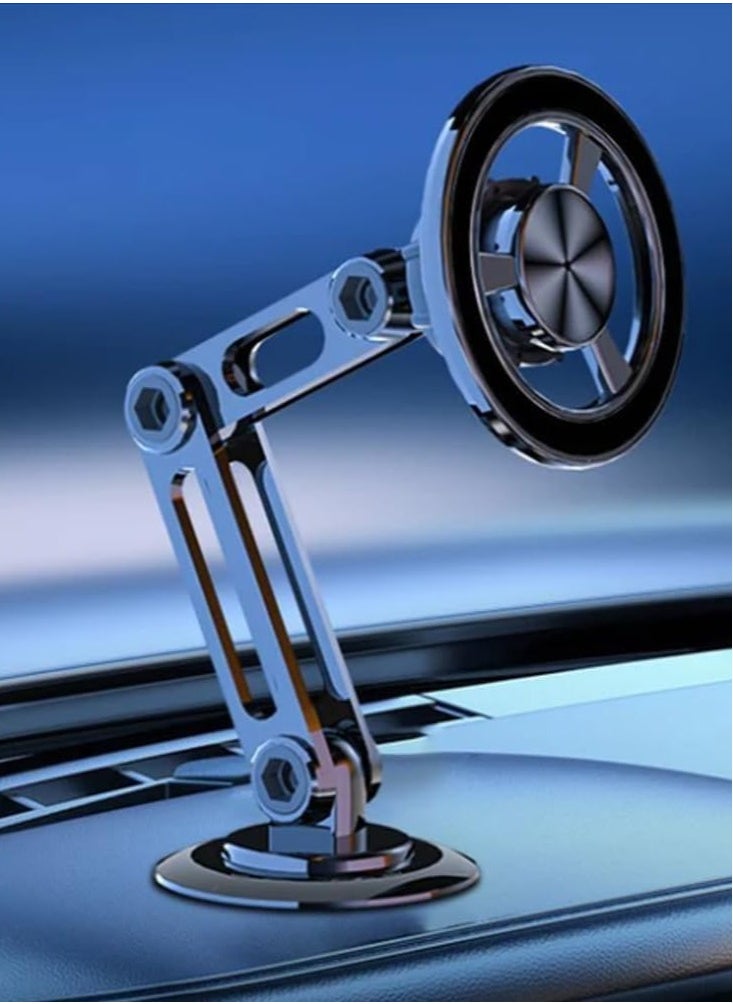 JAJEEK "NEW Universal 360° PRO Magnetic Suction Car Phone Holder with Adjustable Arm – Silvery" - Image 2