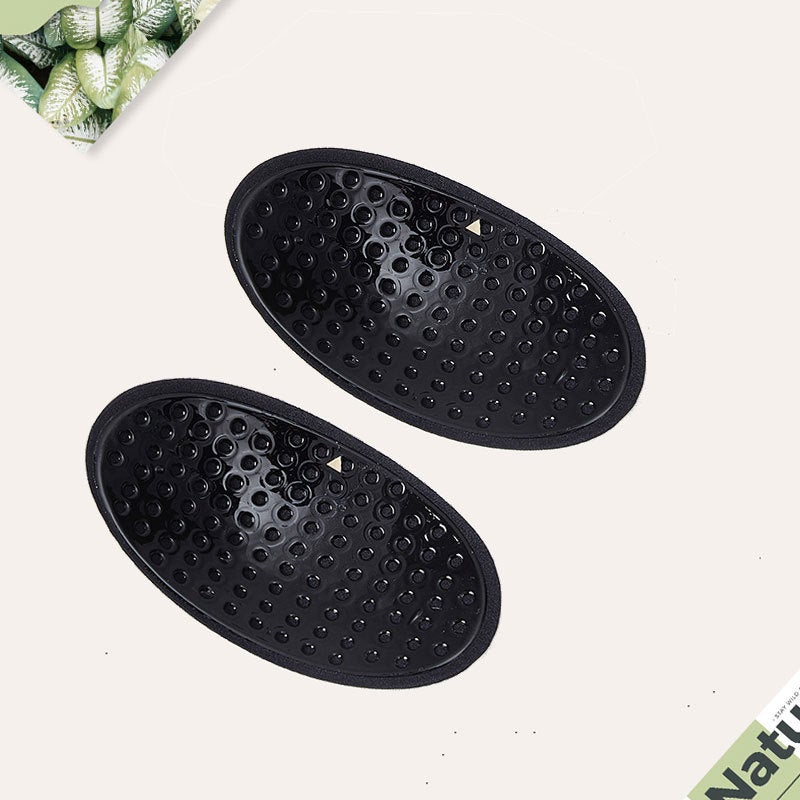 Unisex Adhesive Silicone Sponge Black Breathable Shoulder Pad 