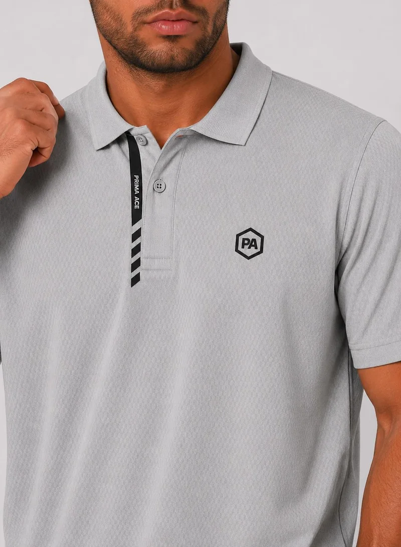Prima Ace Ace Tech Polo Lightweight Light Grey