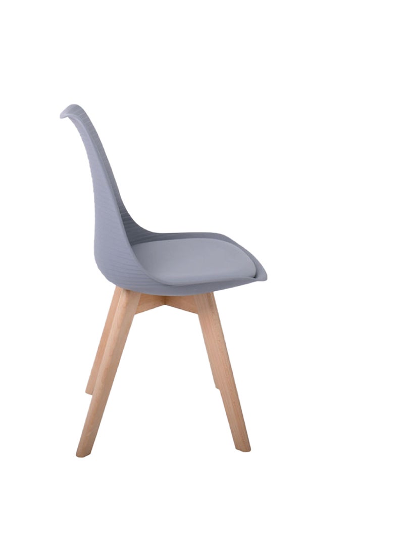 JILPHAR FURNITURE Jilphar Furniture  Modern Dining Chair with Wooden Legs JP1154A  - Image 2