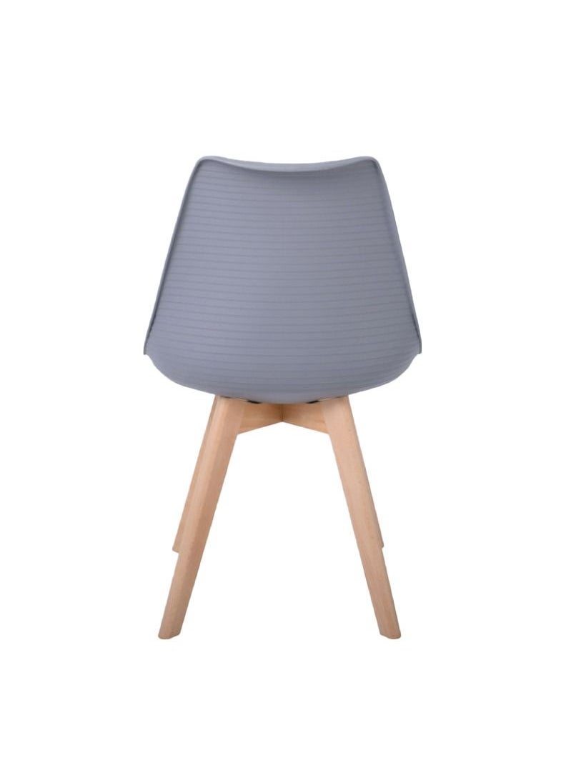 JILPHAR FURNITURE Jilphar Furniture  Modern Dining Chair with Wooden Legs JP1154A  - Image 5