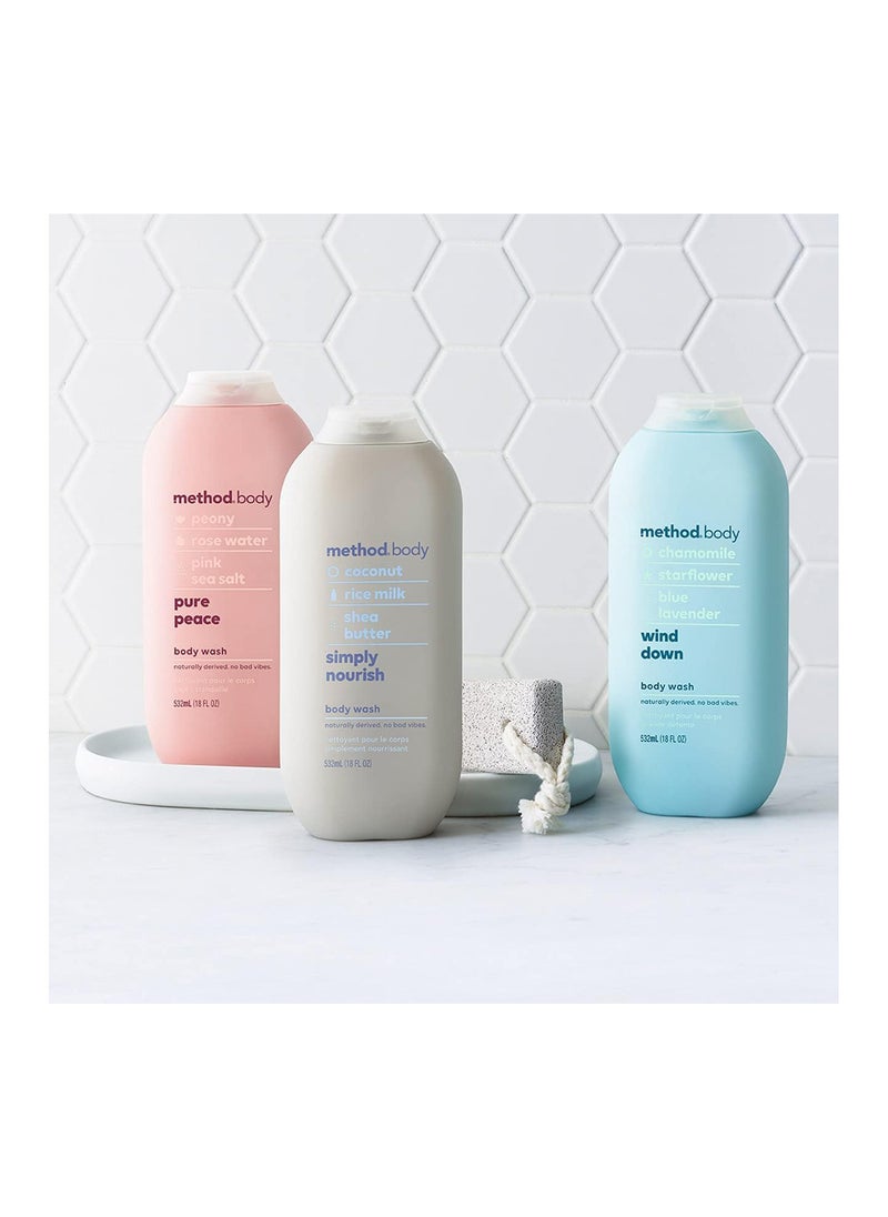 Method - Method Body Wash, Simply Nourish, Paraben and Phthalate Free, 18 oz, 532ml - Image 1
