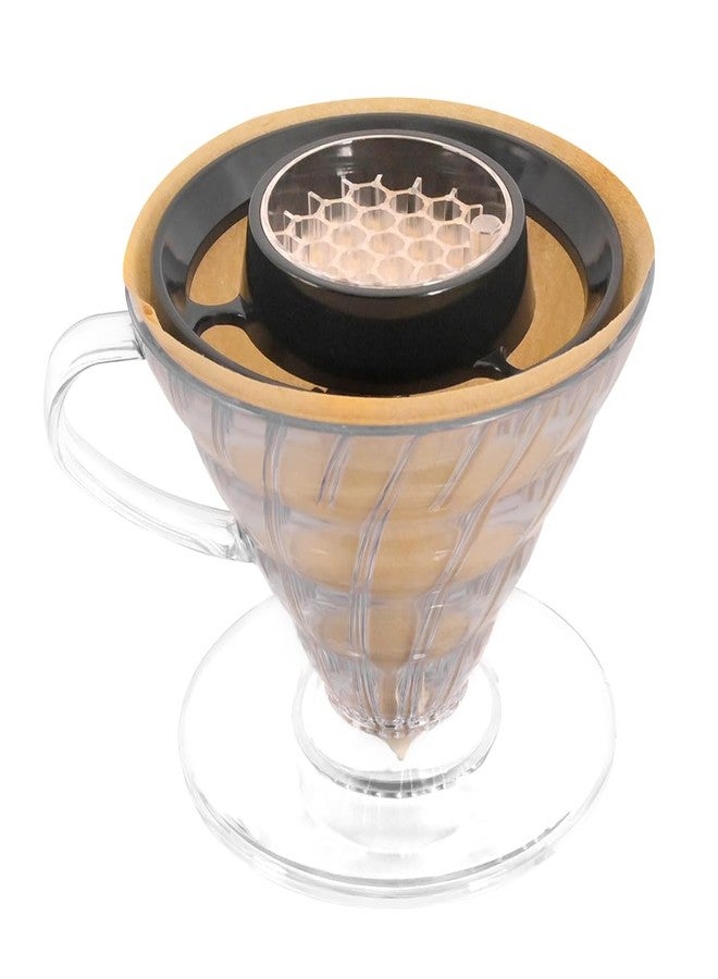 كافيهماسي مساعدة CAFEMASY في تحضير القهوة بالتقطير - ملحقات فلتر القهوة V60 والمخروطية لتحضير متساوٍ للقهوة - Image 3