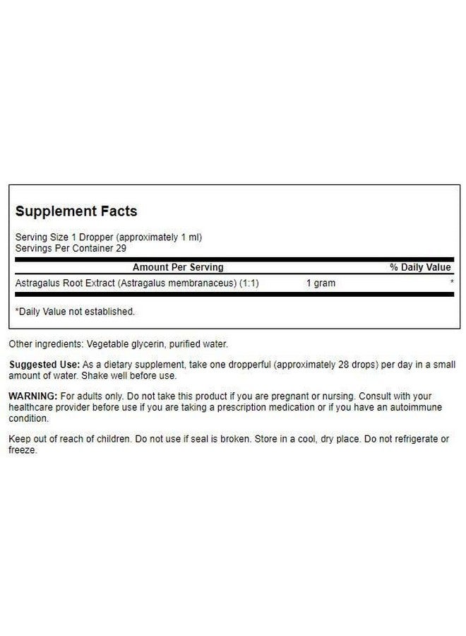 Swanson Astragalus Root Liquid EXT 1 FL OZ - Image 2