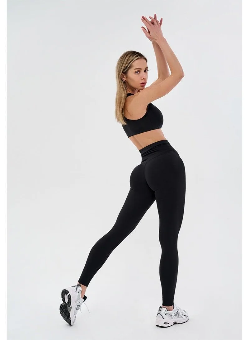 Bona Fide Staylace Black Staylace High Waist Tummy Control Gym Leggings for Women for Women | Best Price UAE