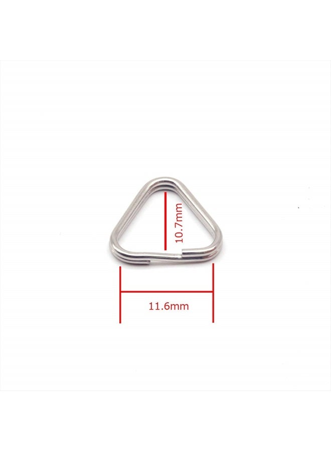 HITHUT 6pcs Camera Eyelet Ring Split Ring Lug Ring Triangle Strap Ring Hook for DSLR RF Mirrorless Camera (Stainless Steel) - Image 4