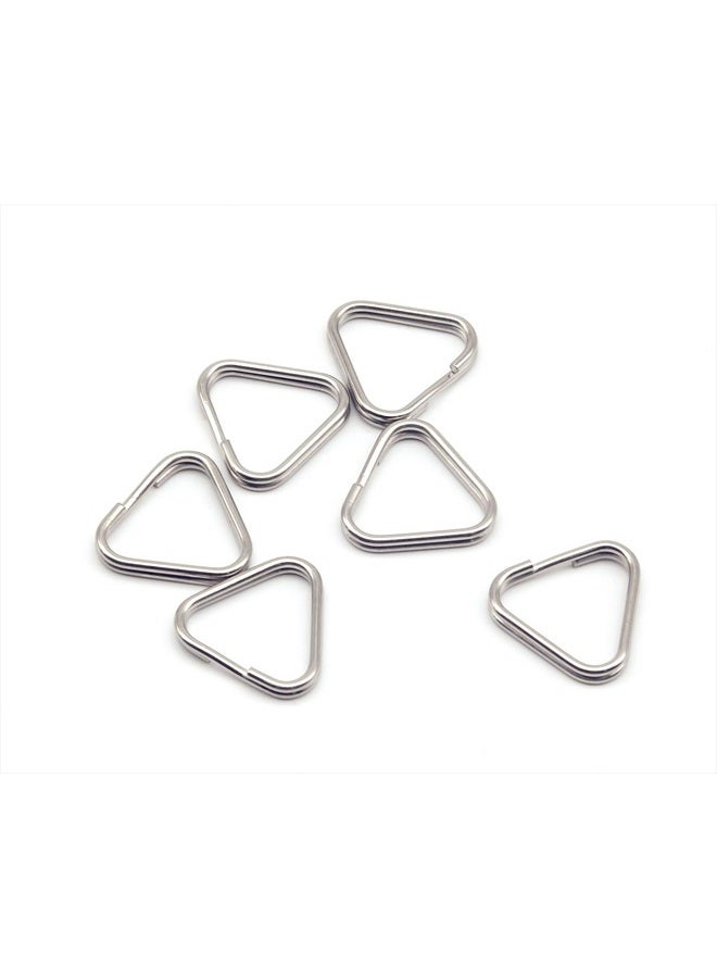 HITHUT 6pcs Camera Eyelet Ring Split Ring Lug Ring Triangle Strap Ring Hook for DSLR RF Mirrorless Camera (Stainless Steel) - Image 2