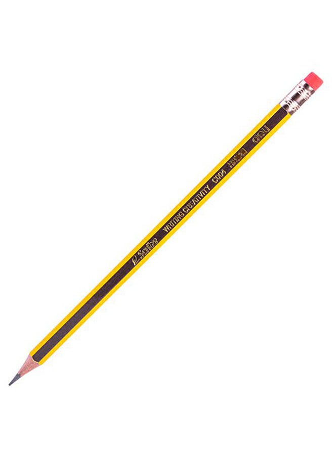 Deli Graphite Pencil HB With Eraser
 Box 12 Pcs  - Image 1