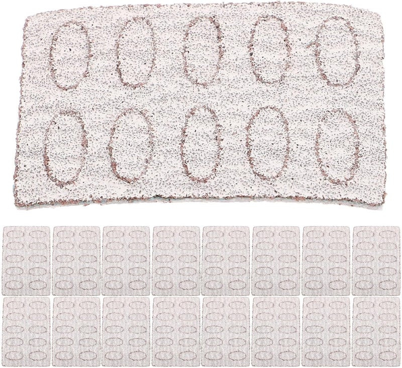 VILLCASE 25pcs Nail Pusher Sanding Pads Nail Cuticle Pusher Replacement Small Sanding Bands 100 Grit Pre-polishing for Manicure and Pedicure - Image 1