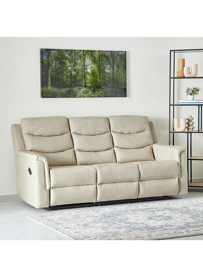 Home Box Vatican 3-Seater Fabric Recliner Sofa with Drop Down Table - Image 1