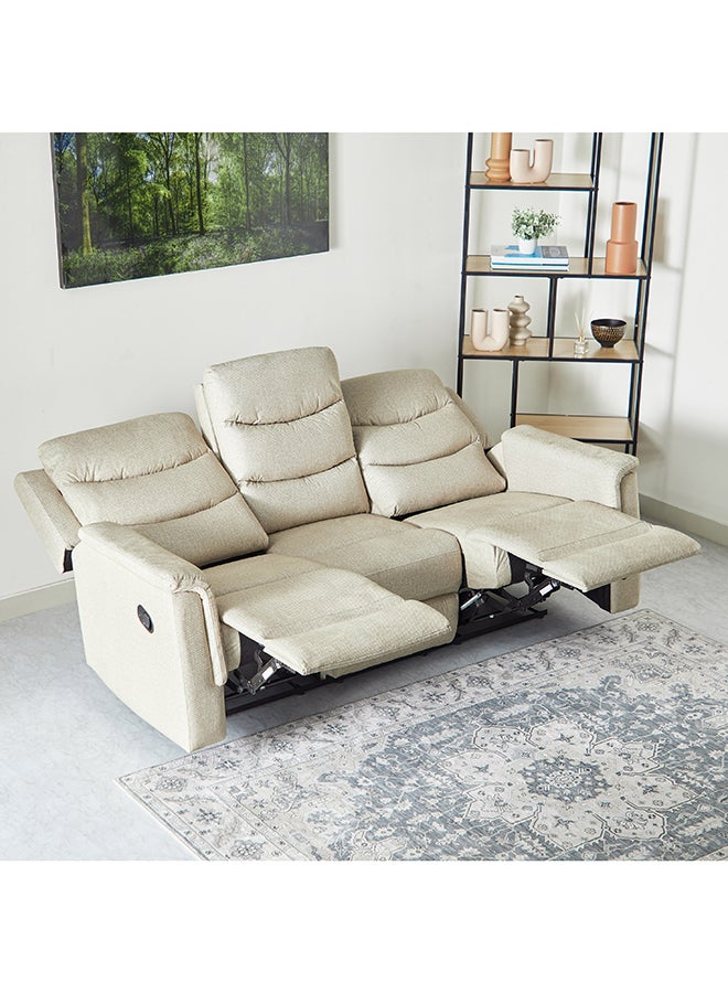 Home Box Vatican 3-Seater Fabric Recliner Sofa with Drop Down Table - Image 4