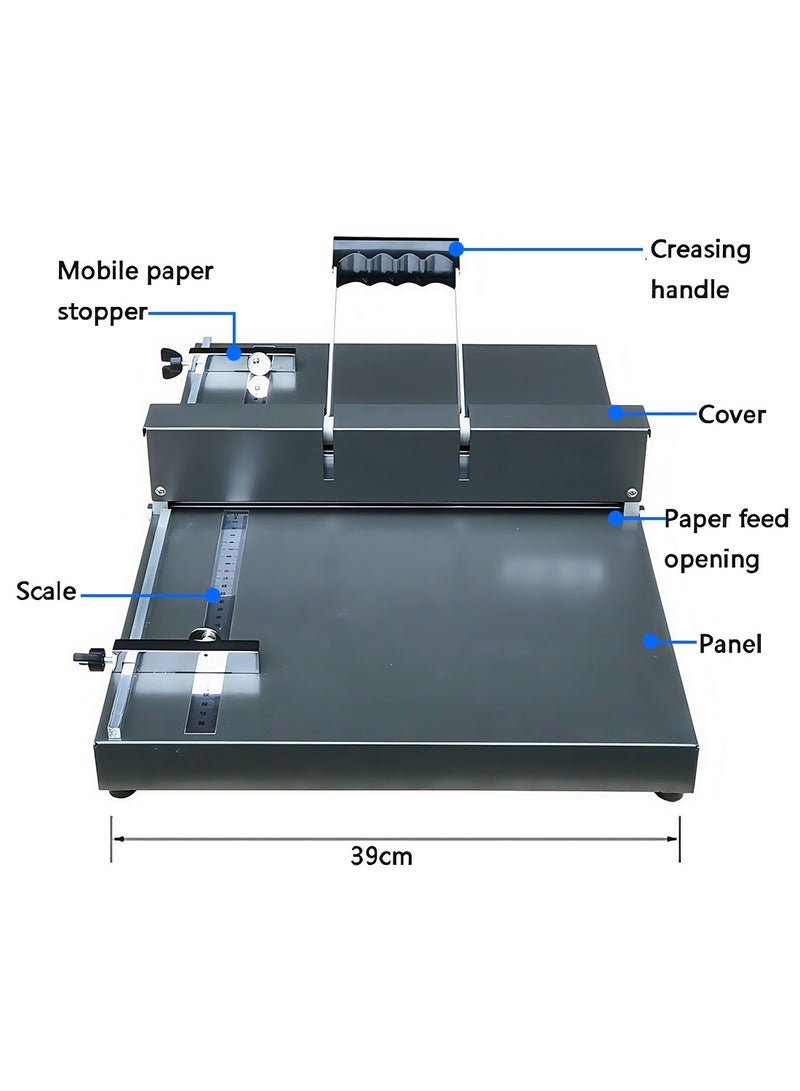 كيدل آلة طي الورق اليدوية مع 2 كتلة قابلة للتعديل ومسطرة تحديد المواقع المترية/الإمبراطورية للورق والبطاقات - Image 5