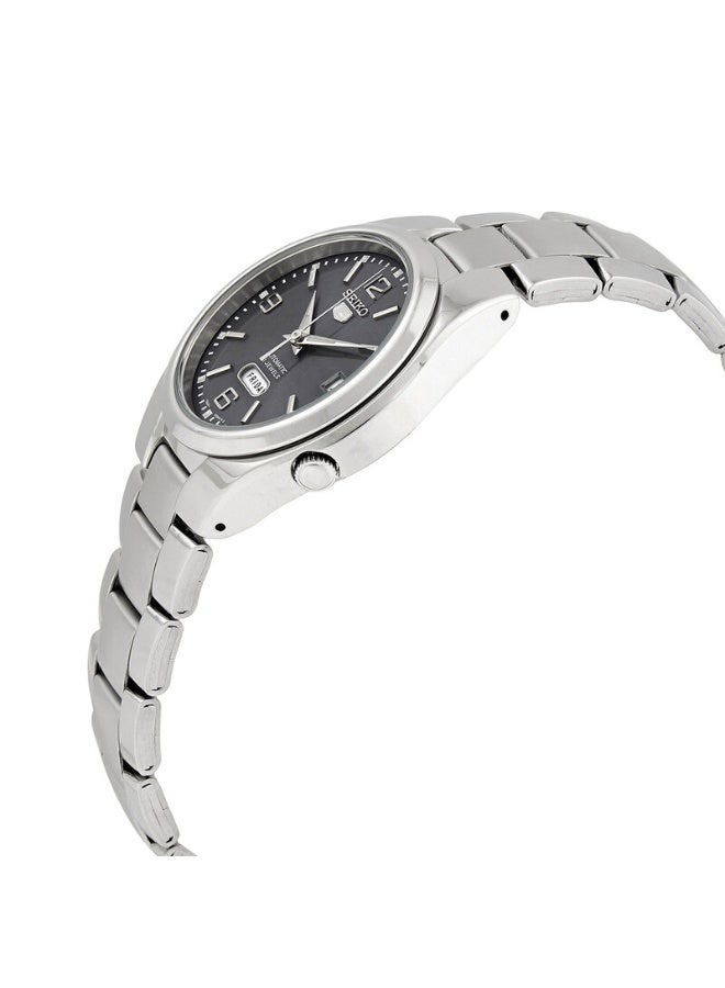 Seiko 5 Automatic Men's Watch, Grey Dial, Stainless Steel Bracelet SNK621K1 - Image 2