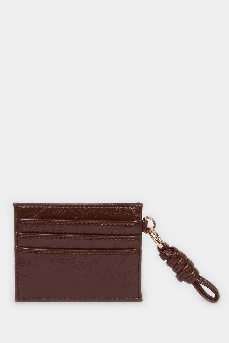 Defacto  Woman Faux Leather Business Card Wallet for Women | Best Price UAE