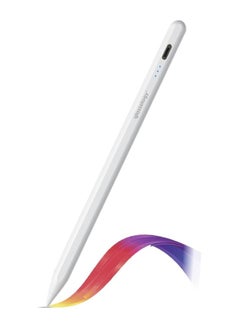 Universal Stylus Pen for Touch Screens – Compatible with iOS & Android Devices (iPad, iPhone, Samsung, Laptops, Tablets) – White